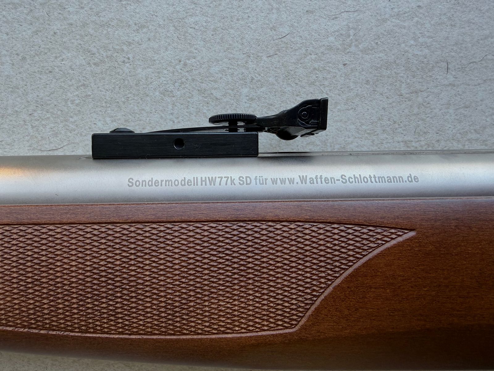 Weihrauch HW77 K SD Sondermodell Kal. 4,5 mm (.177) – Neuzustand mit Original Schalldämpfer