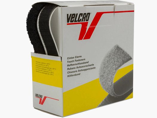 Cinta de velcro Relags de 5 m autoadhesiva negra