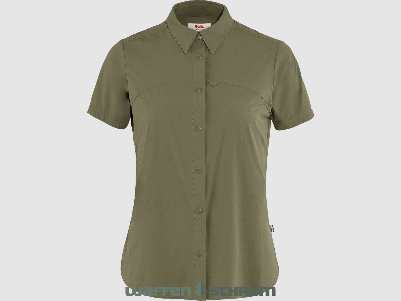 Fjällräven blouse korte mouwen High Coast Lichtgroen