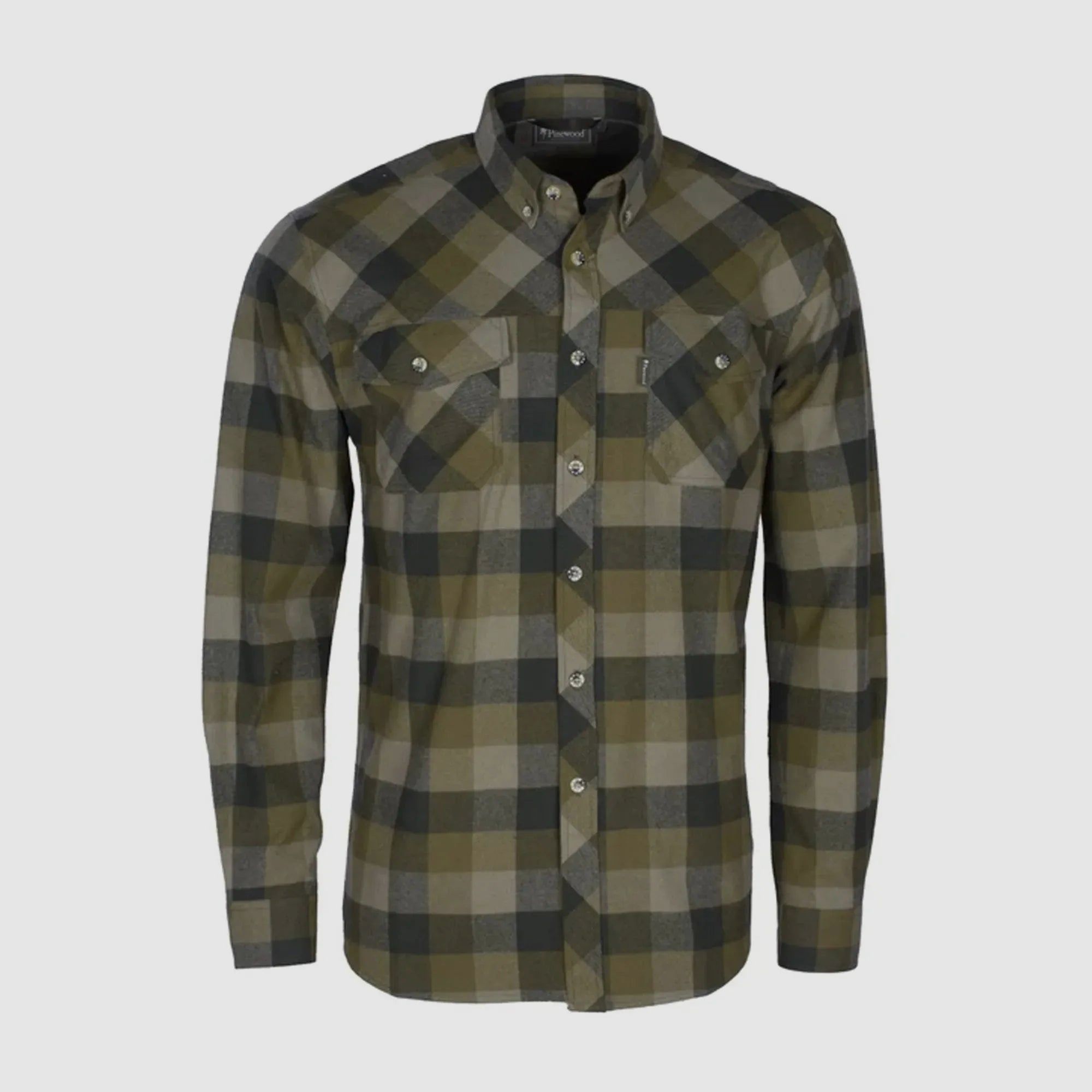 Pinewood Pinewood Hemd Lumbo oliv suede brown