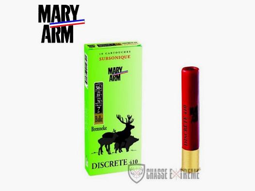 10 Cartucce MARY ARM Subsoniche Cal. 410 Mag Piombo N° 7.5