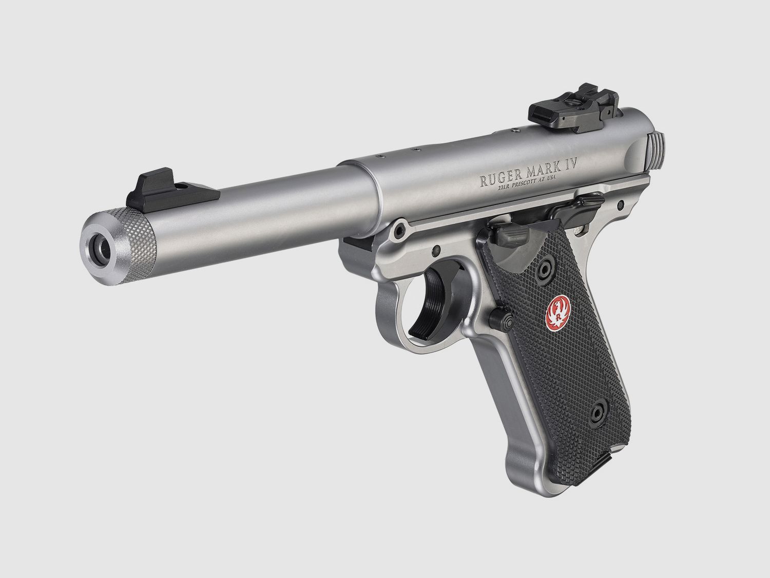 Pistole Ruger Mark IV Inox Target Gewinde (40126) Kal. 22LR, Bild 4 von 6