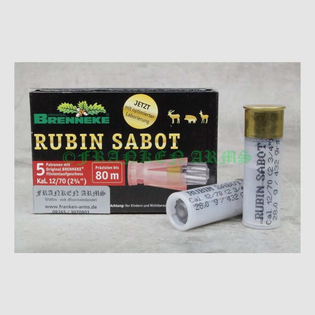 Brenneke Rubin Sabot 12/70 28g 5 Stück Staffelpreise