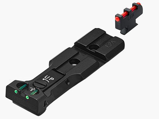 LPA Sights FIBER-Optic Green-Red with Picatinny for S&W Revolver, Black-Finish Front Sight for Hooking: For Model 629