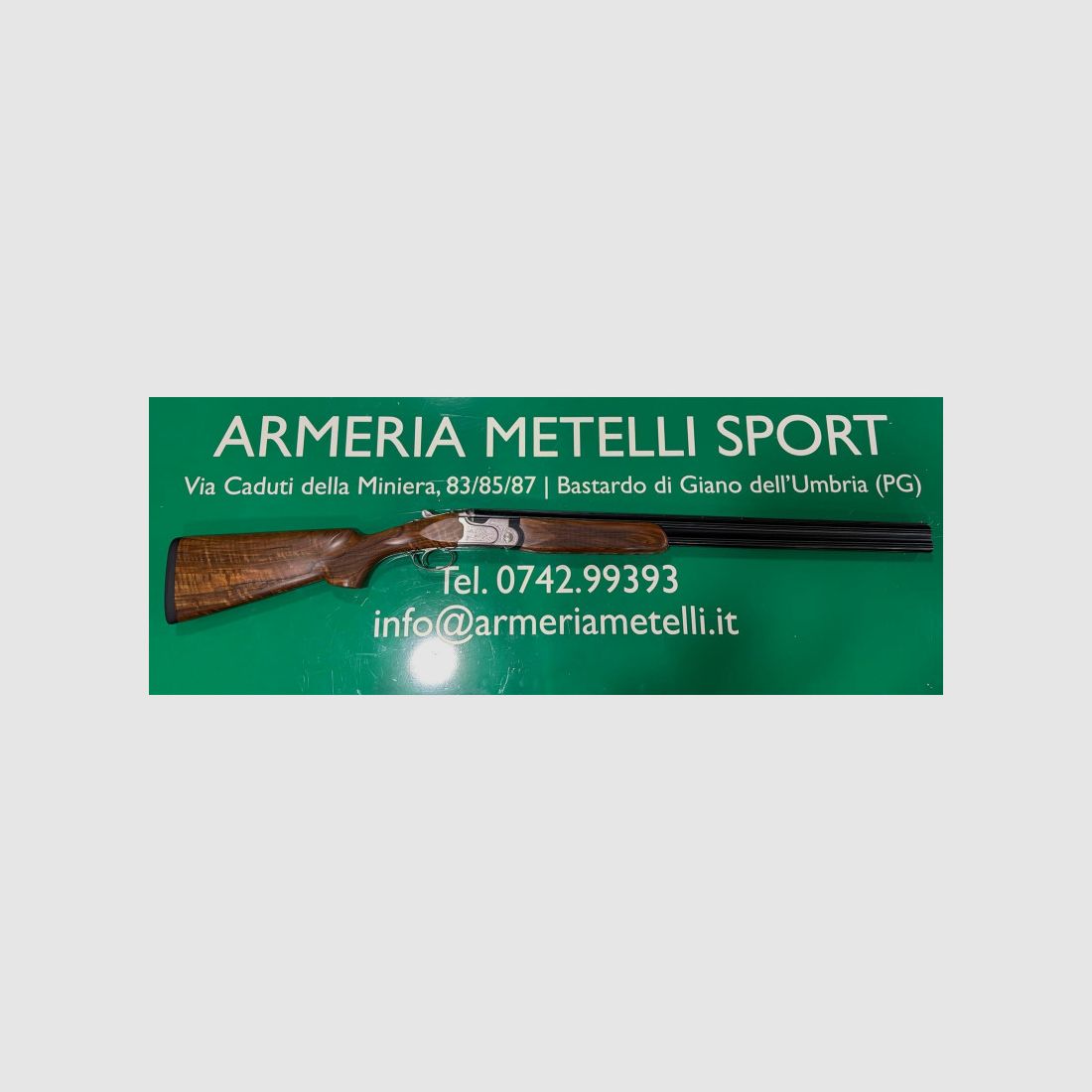 Bockdoppelflinte Beretta mod. 690 III kal. 12 in hout art: 690III12 BERETTA, afbeelding 2 van 5