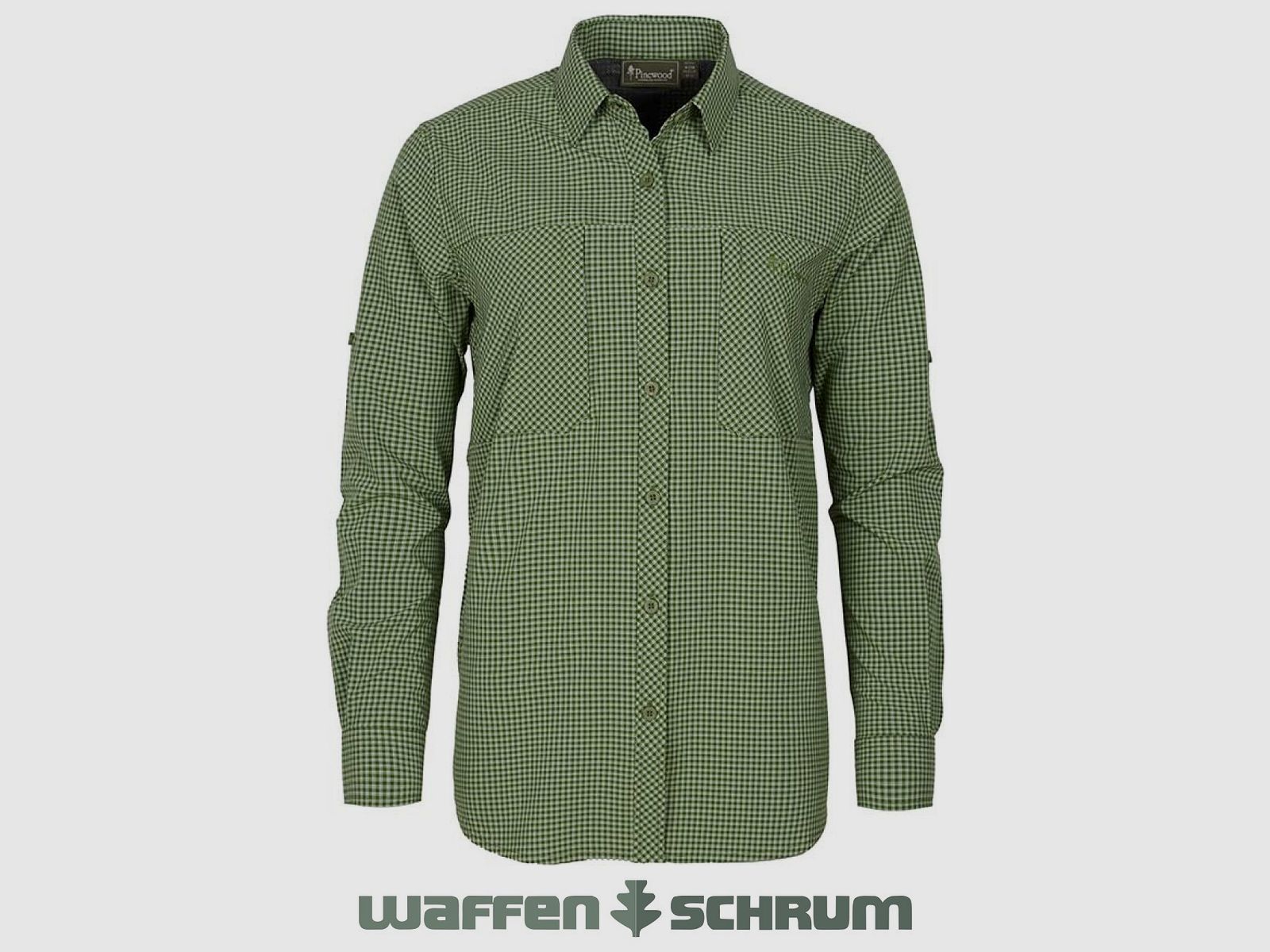 Pinewood Bluse Nature Safe Pine Green/ Offwhite