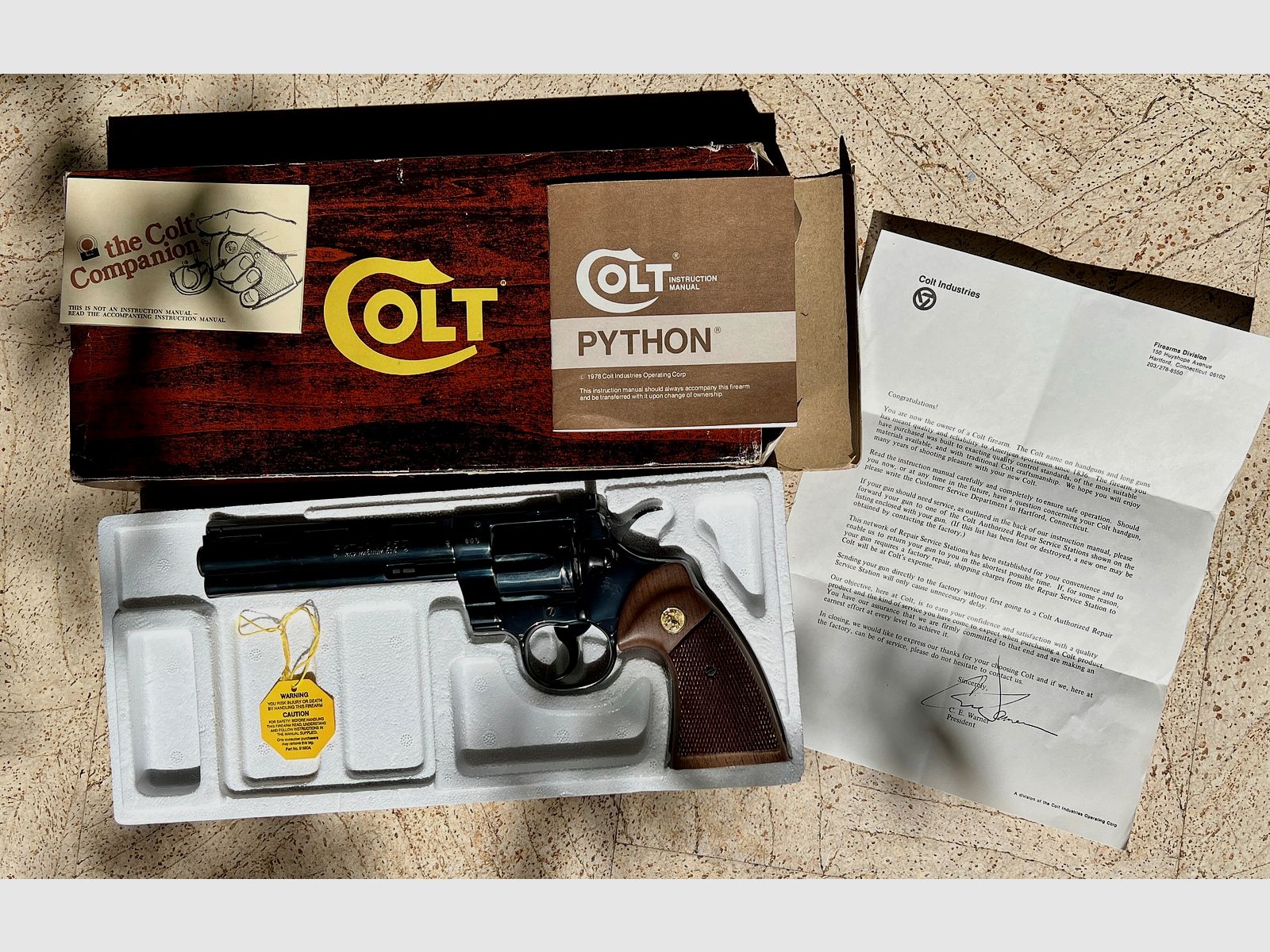 Colt Python 6"  Rarität;  Originale Colt  Fertigung,  (kein Smith&Wesson 686 Target Champion, Club 30, Taurus, Korth, Manurhin, sondern DAS Original!)