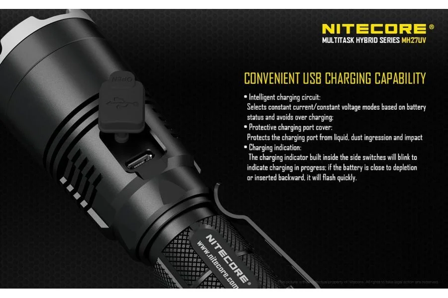 Handlamp Nitecore MH27UV 1000 lumen, afbeelding 26 van 54