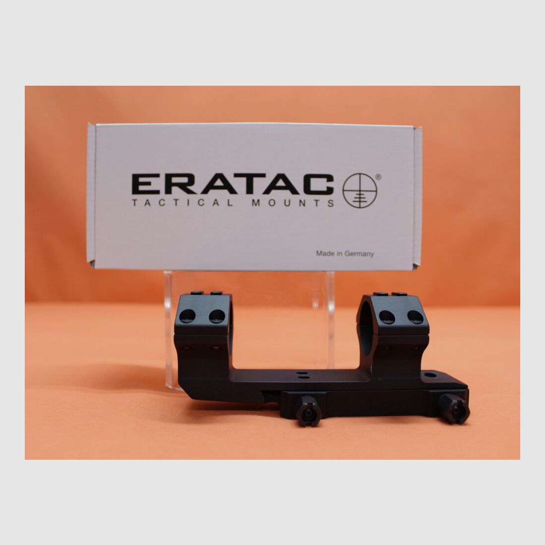 Recknagel Era-Tac Blockmontage 30mm (T5023-0022) mit Mutter, Alu schwarz, 2'' verlängert für Picatinnyprofil