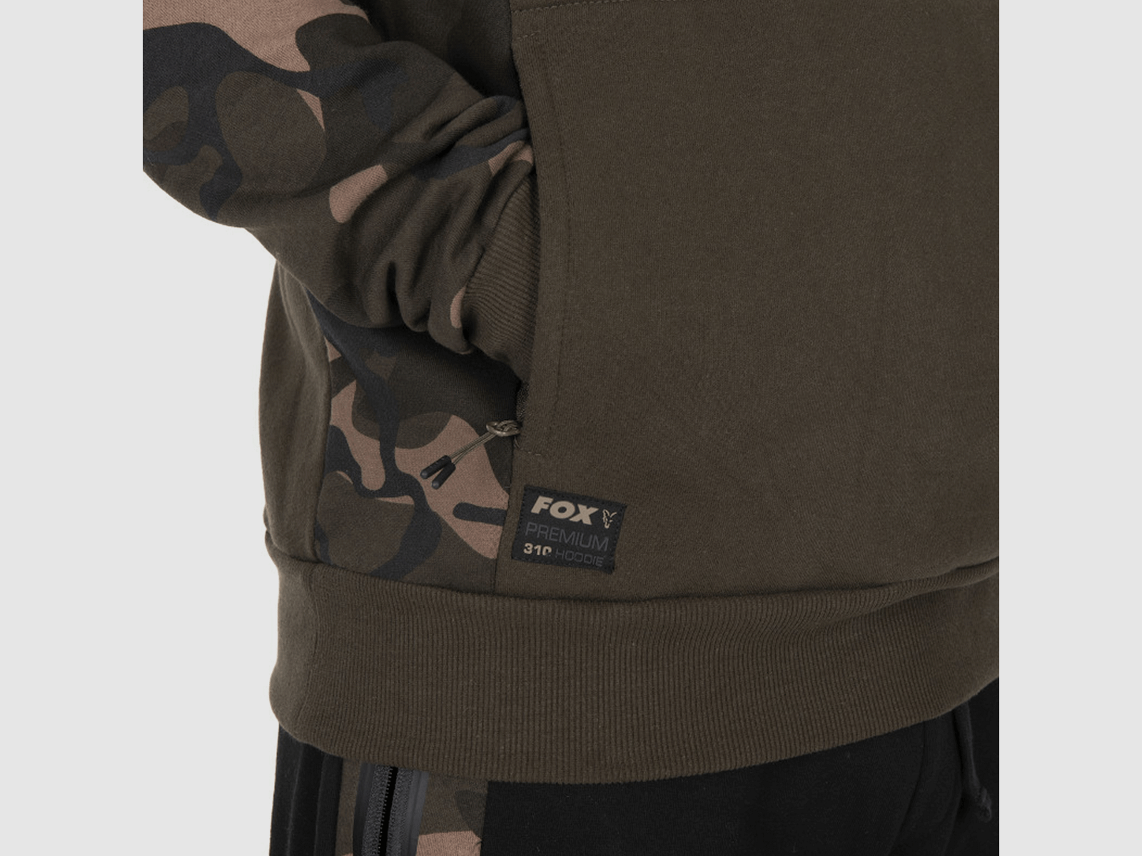 HOODIE – FOX – PREMIUM 310 HOODY Khaki / Camo, image 6 of 7