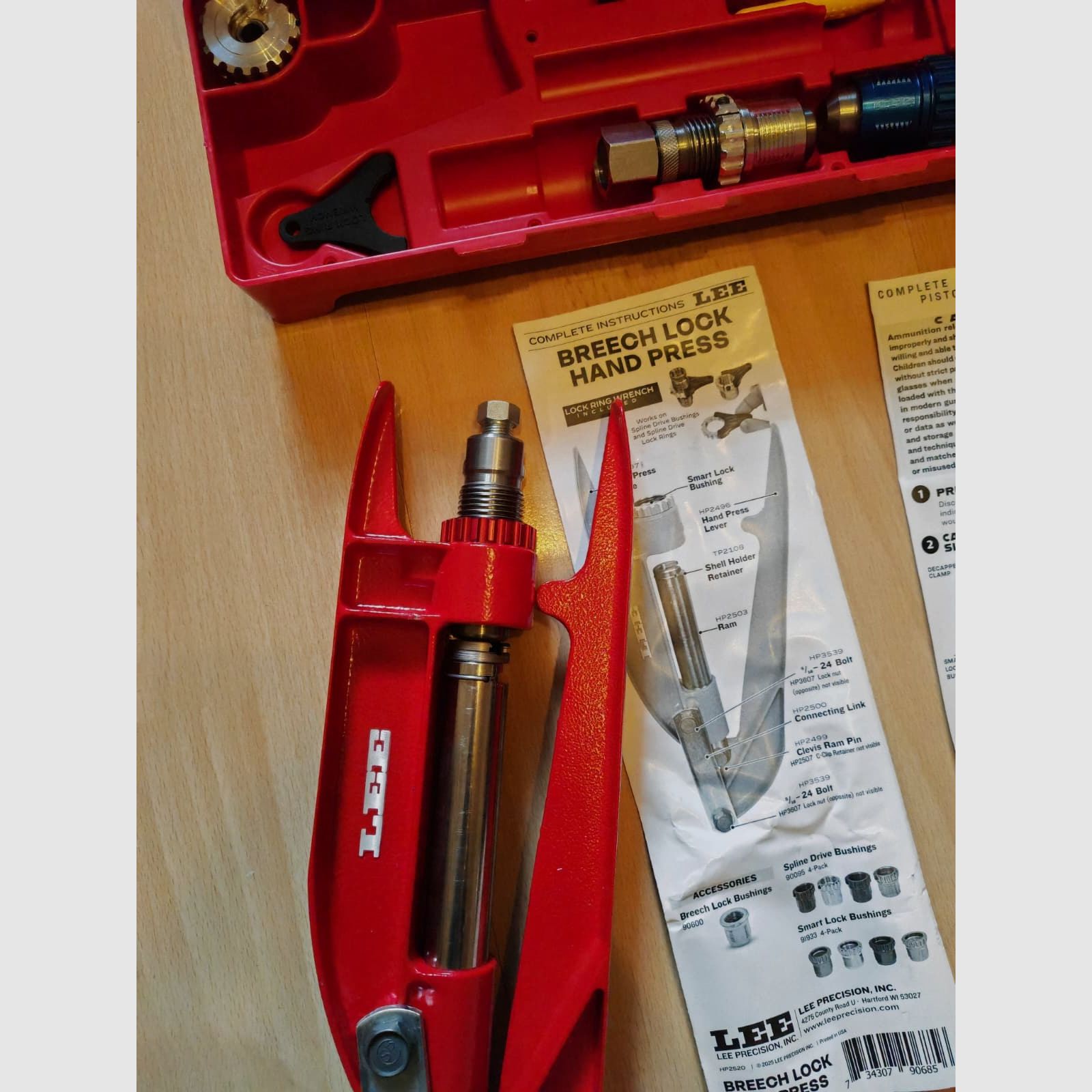 Lee Precision 9 mm Luger reloading set with Breech Lock hand press | NEW | Currently not available!