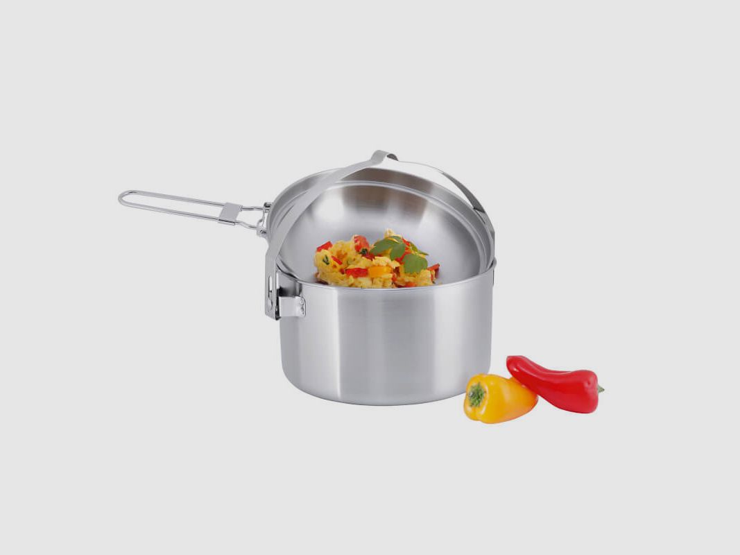 Tatonka Kettle – Casserole de Camping en Acier Inoxydable