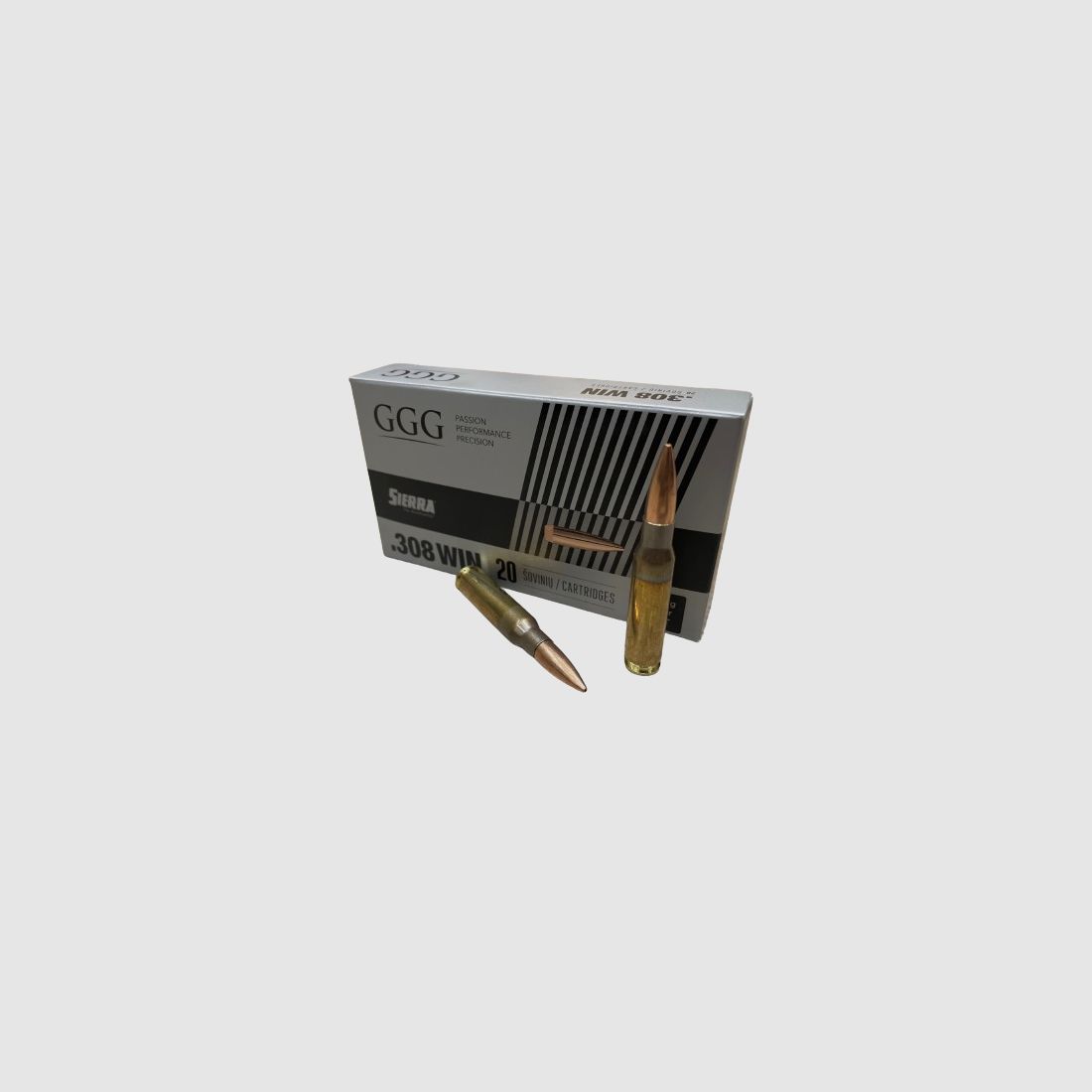 GGG HPBT 168GRS .308WIN - 20 SCHUSS - SIERRA MATCH KING