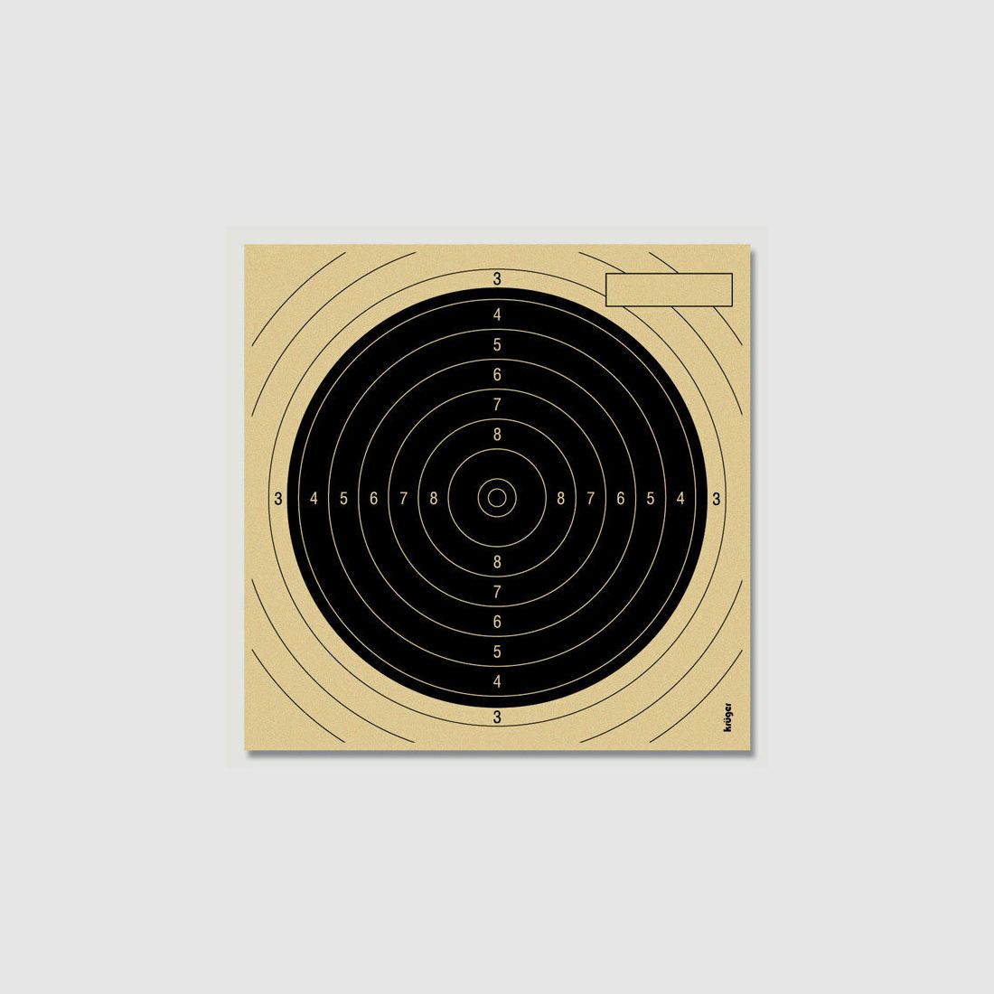 Krüger Kleinkaliber Spiegel 50m à1000 13,5x13,5cm