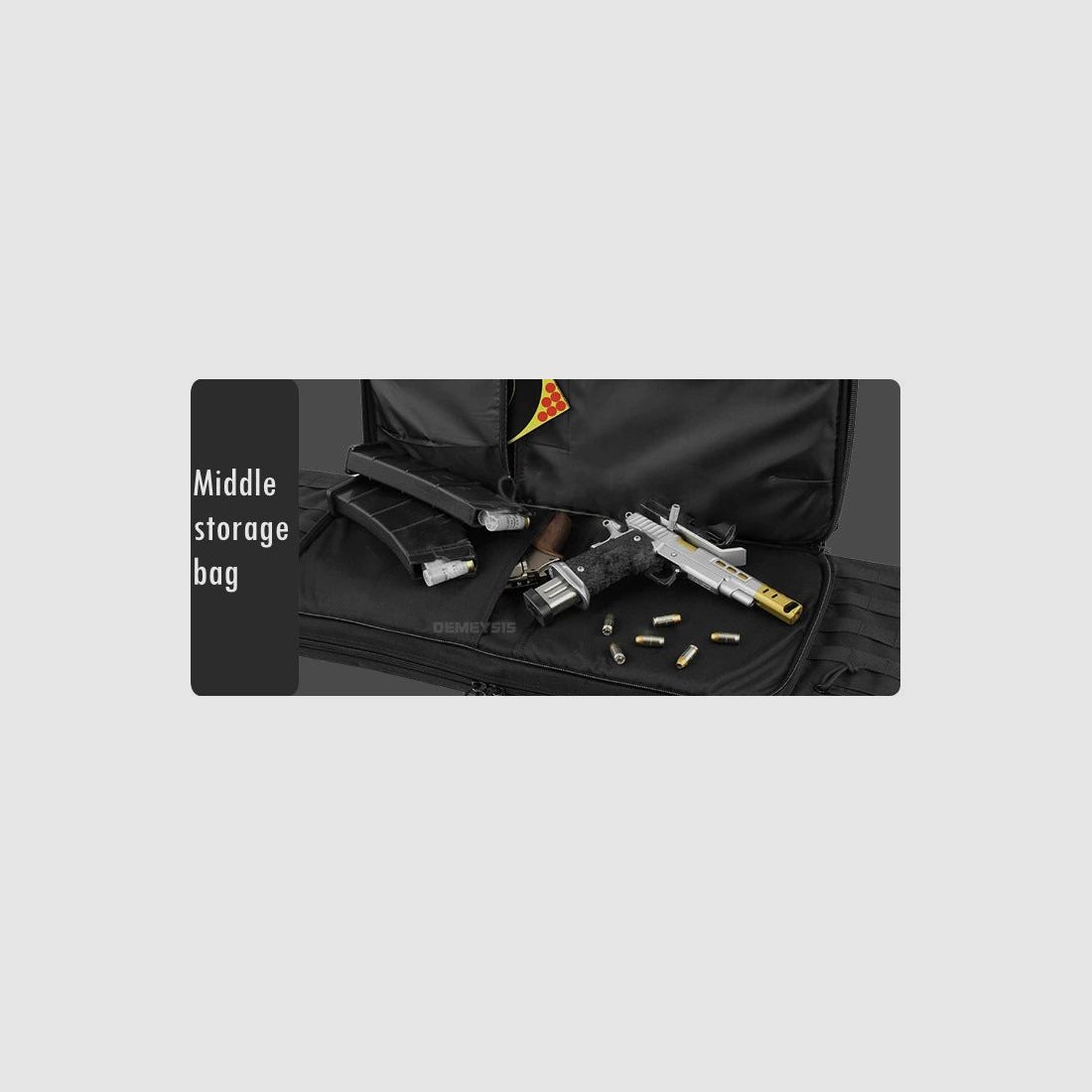 <Tekst>Tactische MOLLE-wapentas voor 2 geweren – 600D Oxford – Rugzak & tas – 95 cm / 116 cm – Airsoft, jacht, schietsport</Tekst>