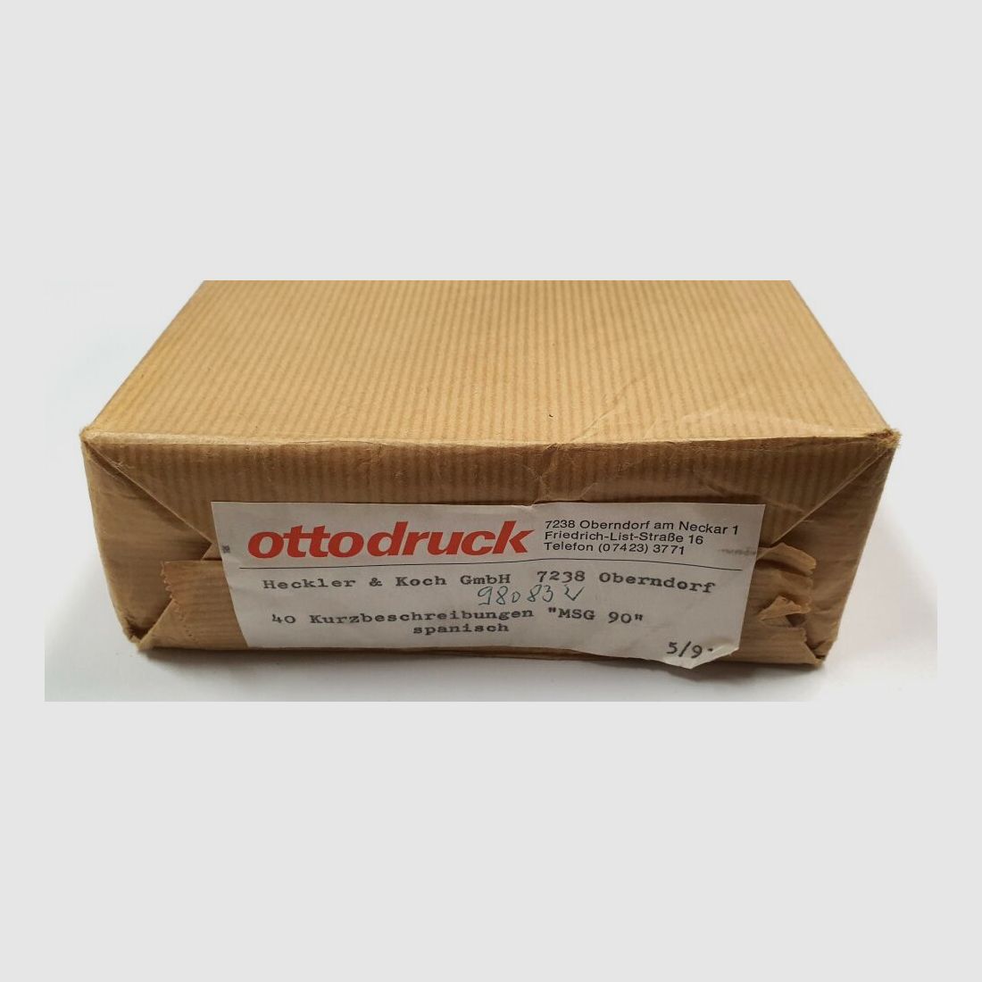 Heckler & Koch Bedienungsanleitung Heckler & Koch Präzisionsgewehr H&K MSG90 Nachfolger des PSG1