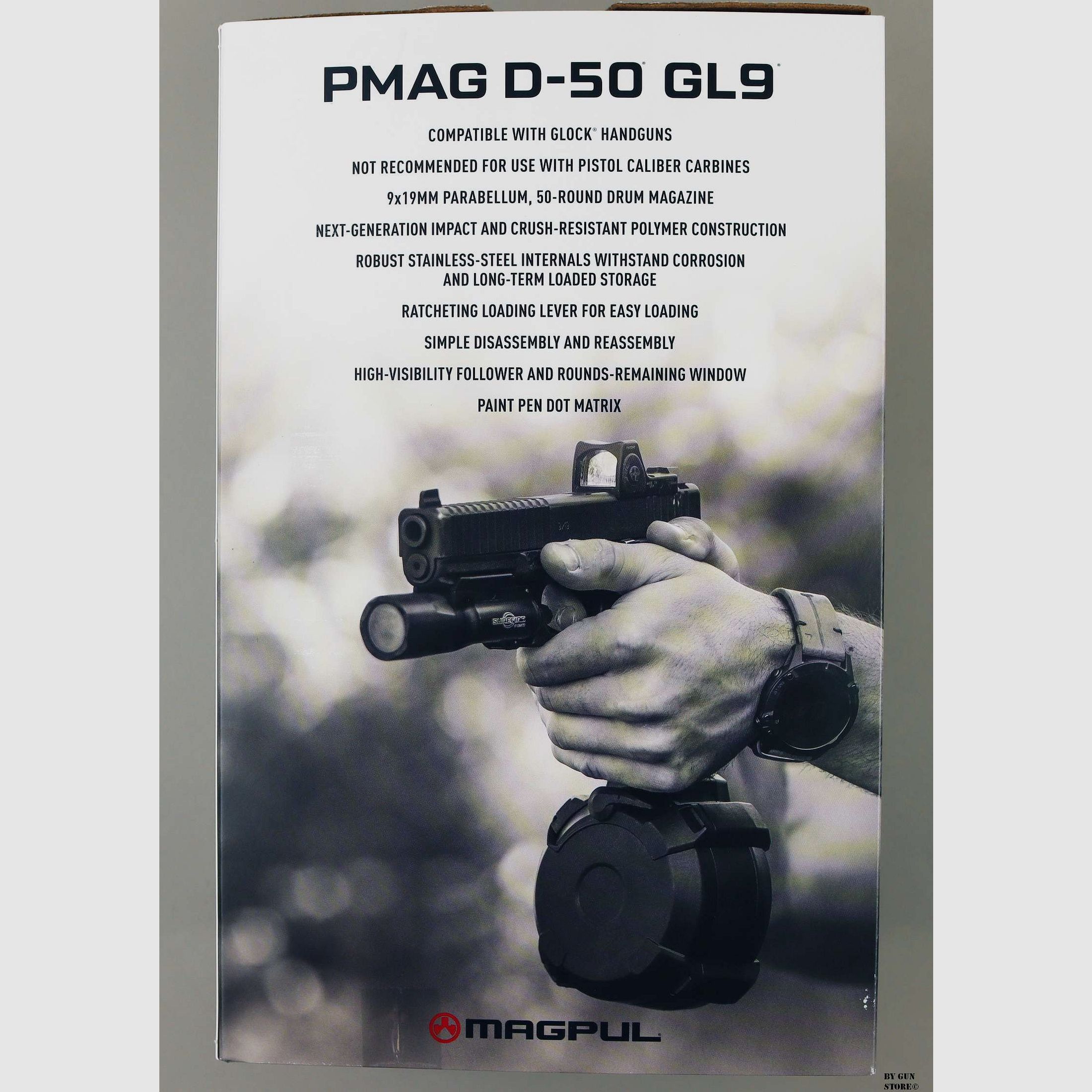 MAGPUL CARICATORE GLOCK 50 COLPI 9MM, immagine 5 di 10
