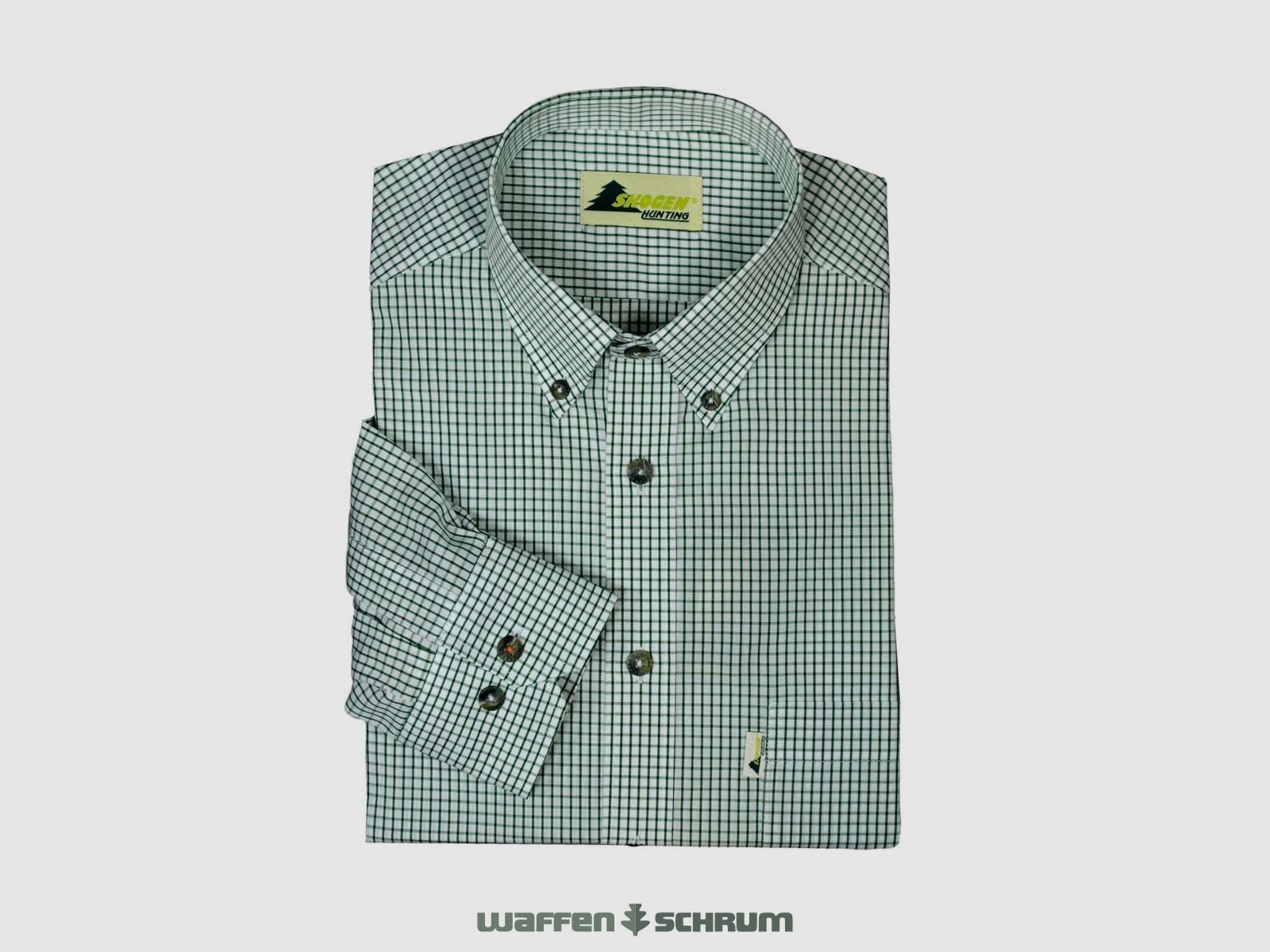 Skogen Hemd 1/1 Arm Button-Down Grün