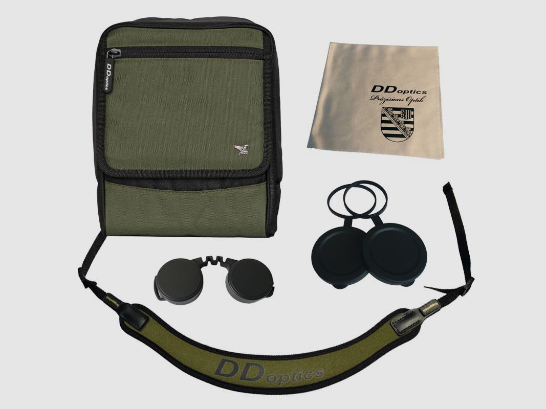 DDoptics 441931056 Fernglas Pirschler 10x56 Gen3 grün mit Tasche und Riemen