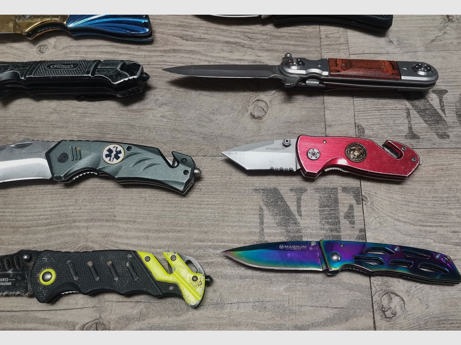 Messer Konvolut Böker Haller Walther Herbertz etc.  Einhandmesser Dolch Springmesser