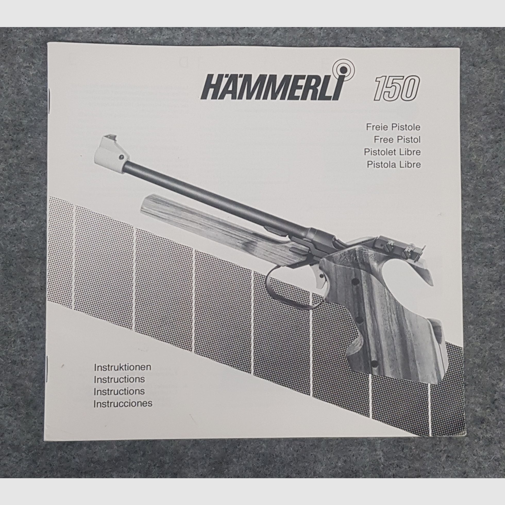 Hämmerli  Mod. 150  208  215  280  Beschreibung Bedienungsanleitung Luftpistole Luftgewehr KK Gewehr Co2 Pistole siehe Beschreibung. Preis ab