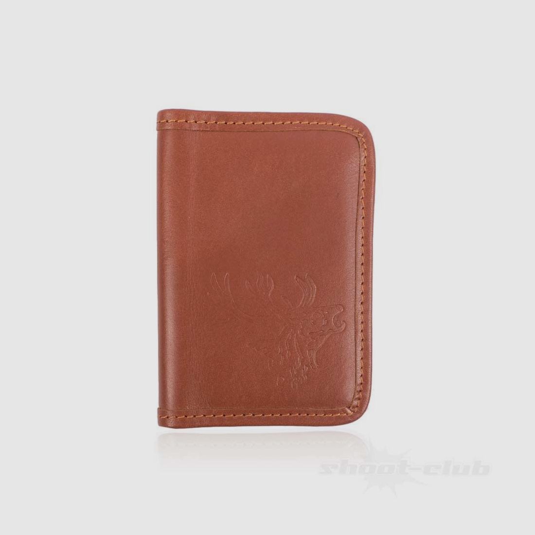 Divers Jagdscheintasche Hirsch Leder, Braun