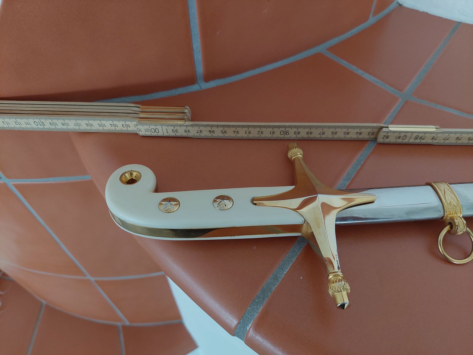 WKC saber / foil, USA, 24 karat gold-plated, price negotiable