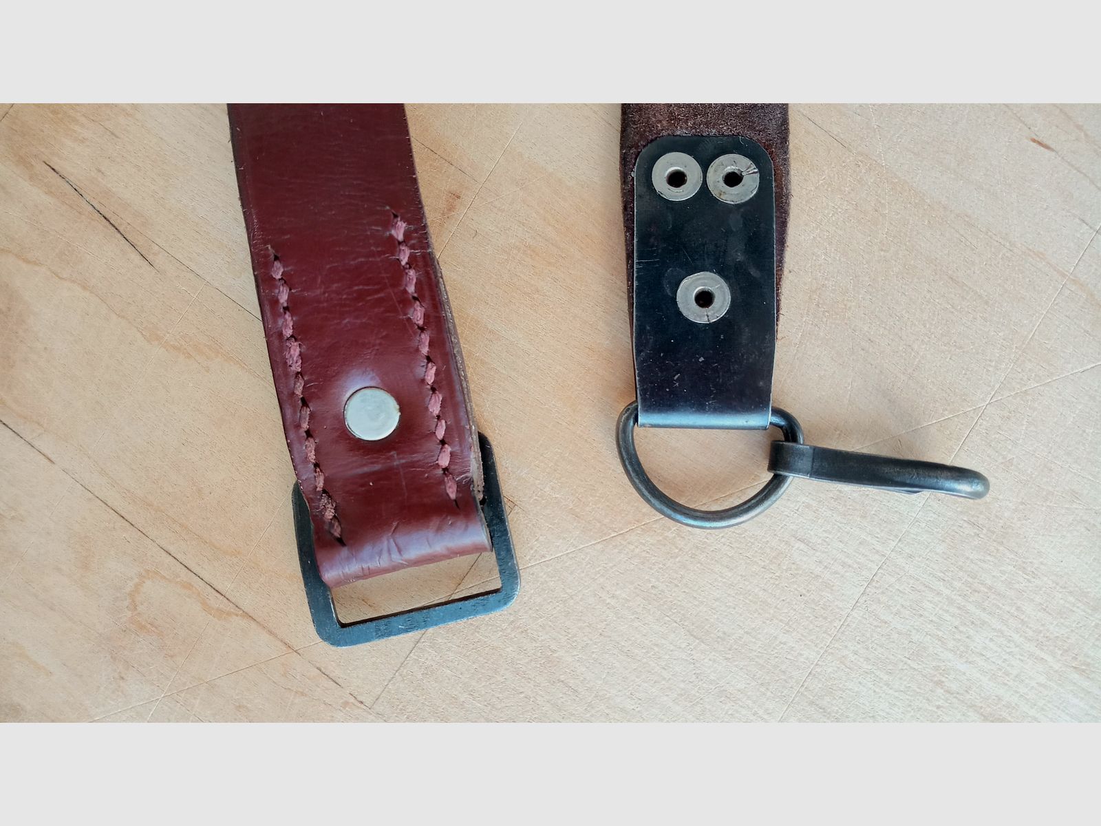 Sowjetischer genauer russischer AK47 / AKM Trageriemen aus Leder  // Gewehrriemen Waffengurt Riemen