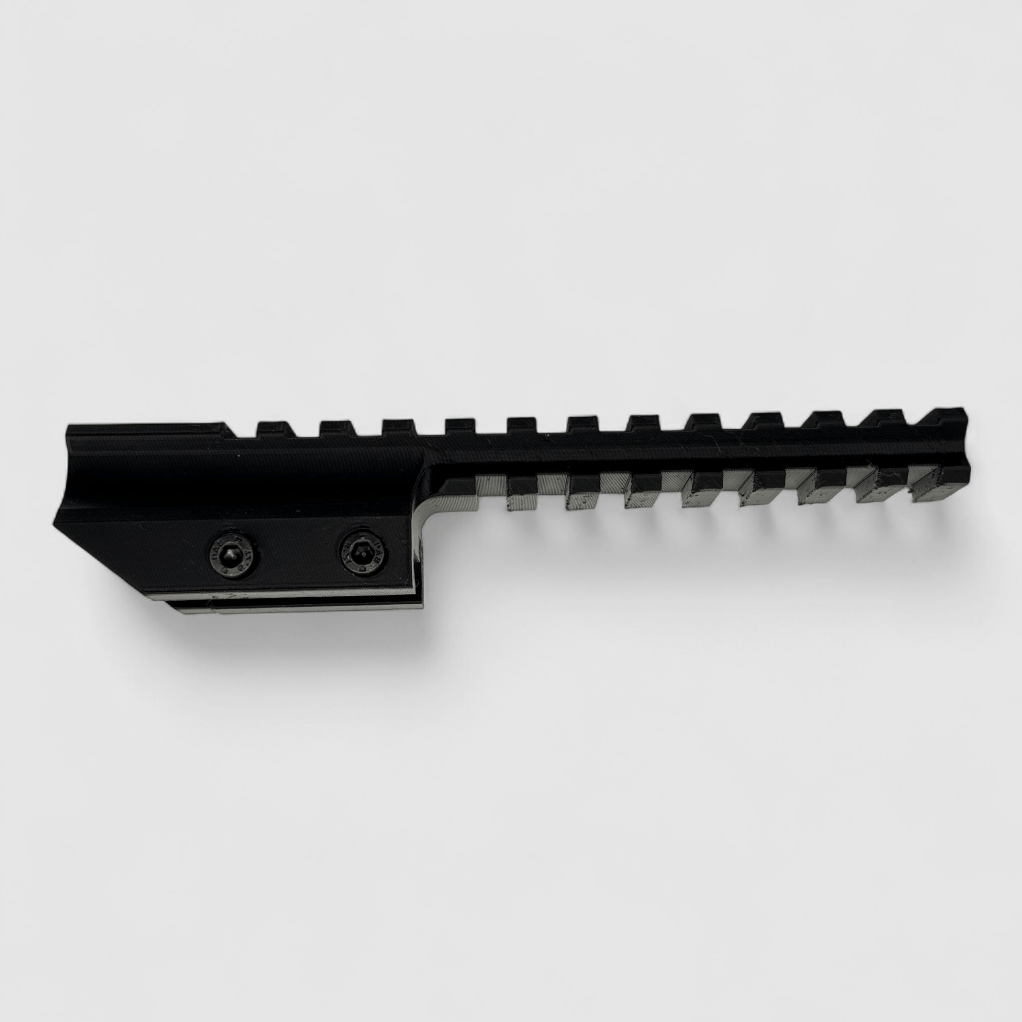 Filamelt double Picatinny rail - flexible extension for accessories & chronometers