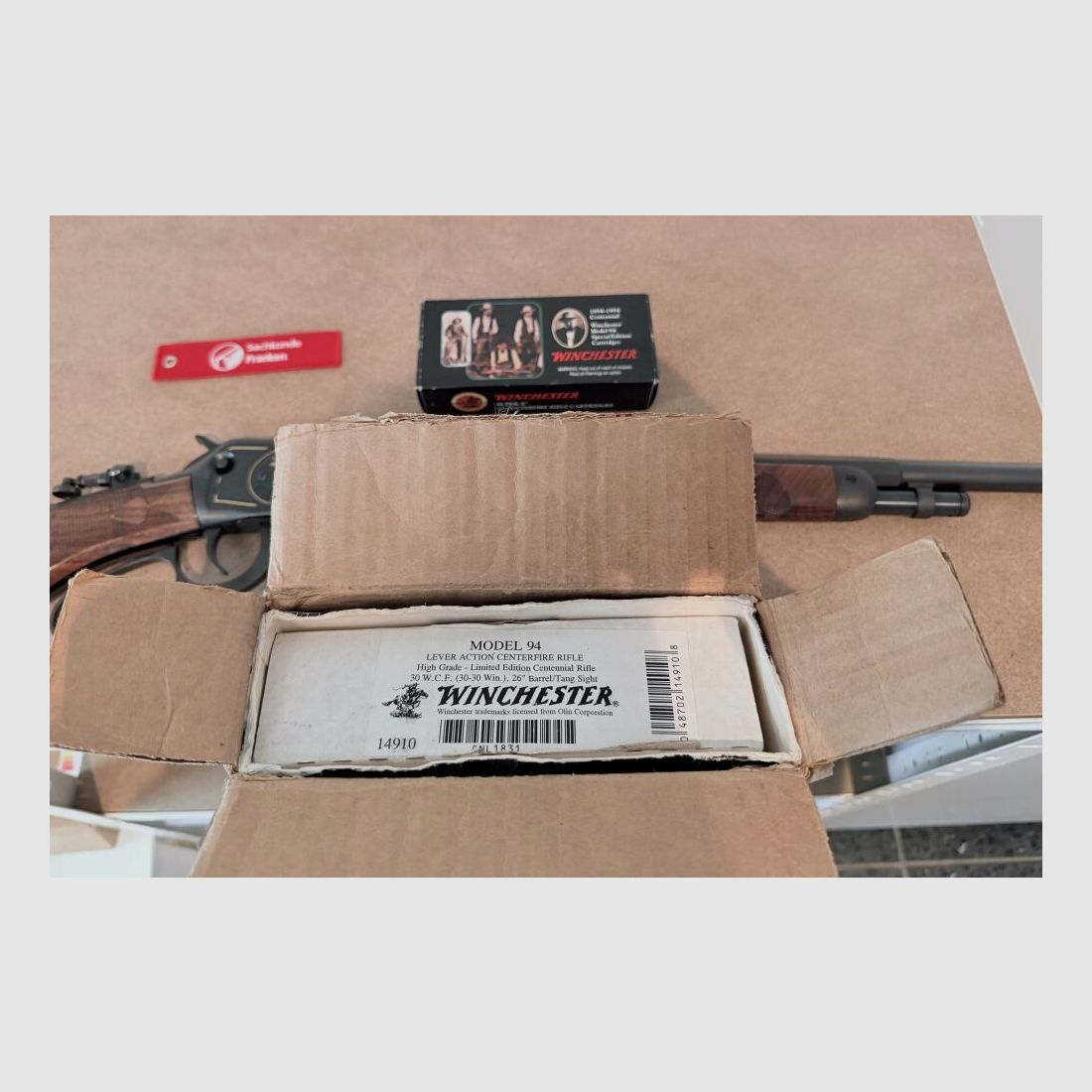 Winchester 1894 Centennial High Grade incl. doos, boekje en munitie, afbeelding 10 van 10
