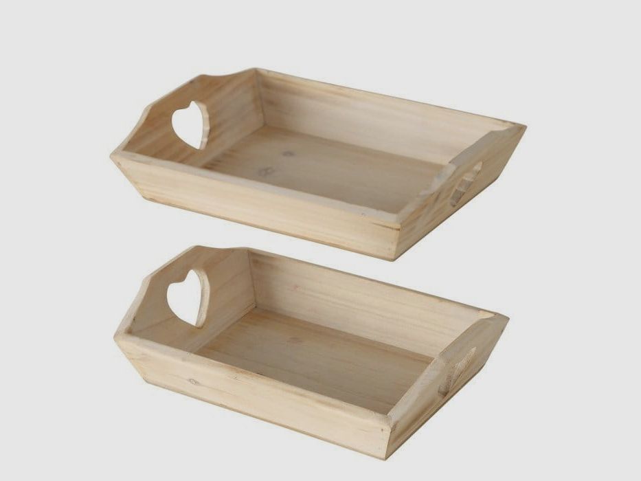 LivingActive Bandeja en Forma de Corazón Set de 2 piezas