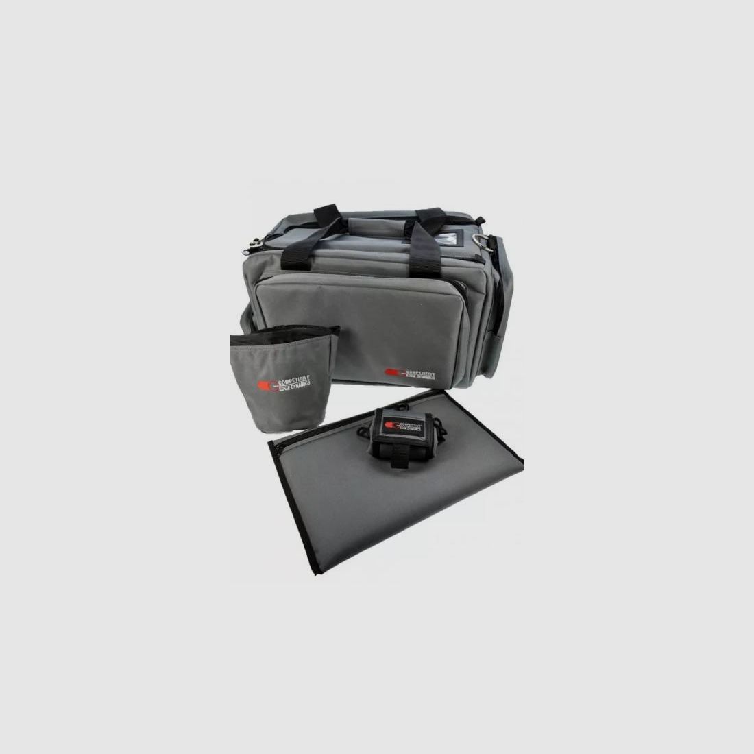 CED Schießsporttasche RangeBag DeLuxe: 2-4 Pistolen 54x36x28cm  Grey/grau