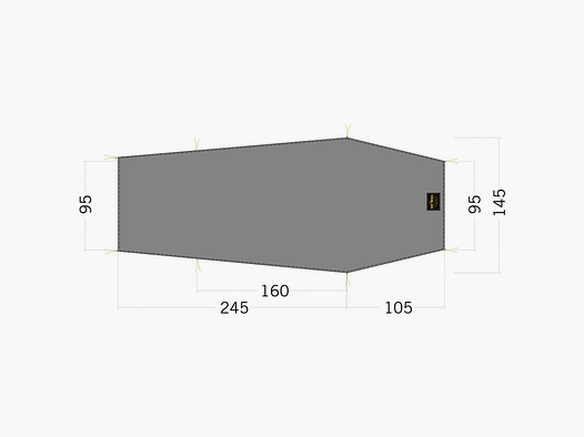 Tatonka Tatonka Zeltunterlage Floor Sheet LT Gargia 2 steingrau oliv