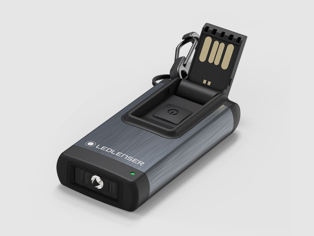 Ledlenser 502574 K4R.2 Latarka kluczykowa 120 lumenów 30 metrów szara