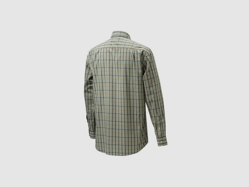 BERETTA HEMD MIT EINFACHEM KRAGEN BEIGE & BLAU LU530 T1533, Bild 6 von 8