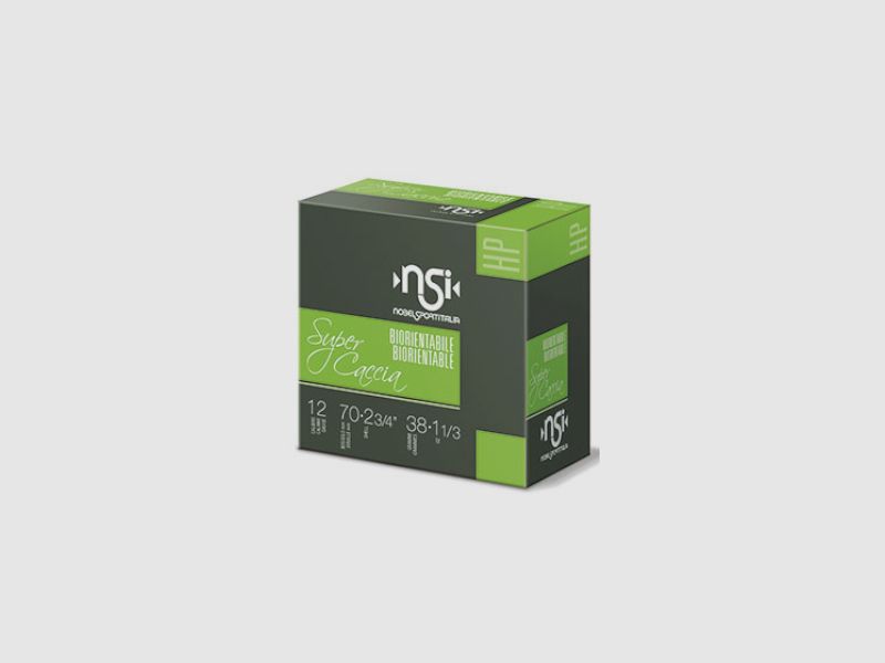 NOBEL SPORT ITALIA – Patronen mit Schrot – SUPERCACCIA BIOR N° 6-8MIX, Bild 1 von 2