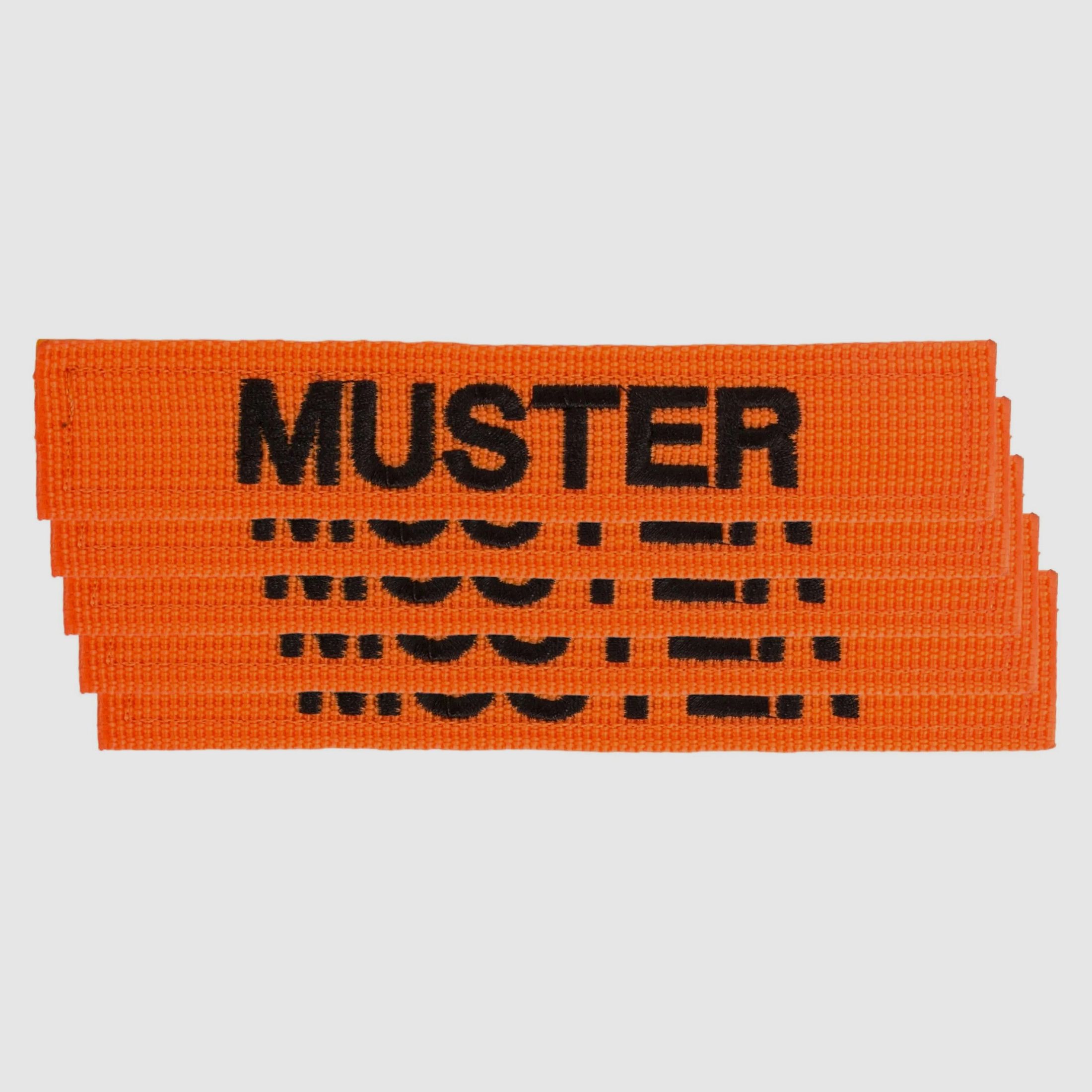 ASMC Namensbänder 5er Set orange schwarz