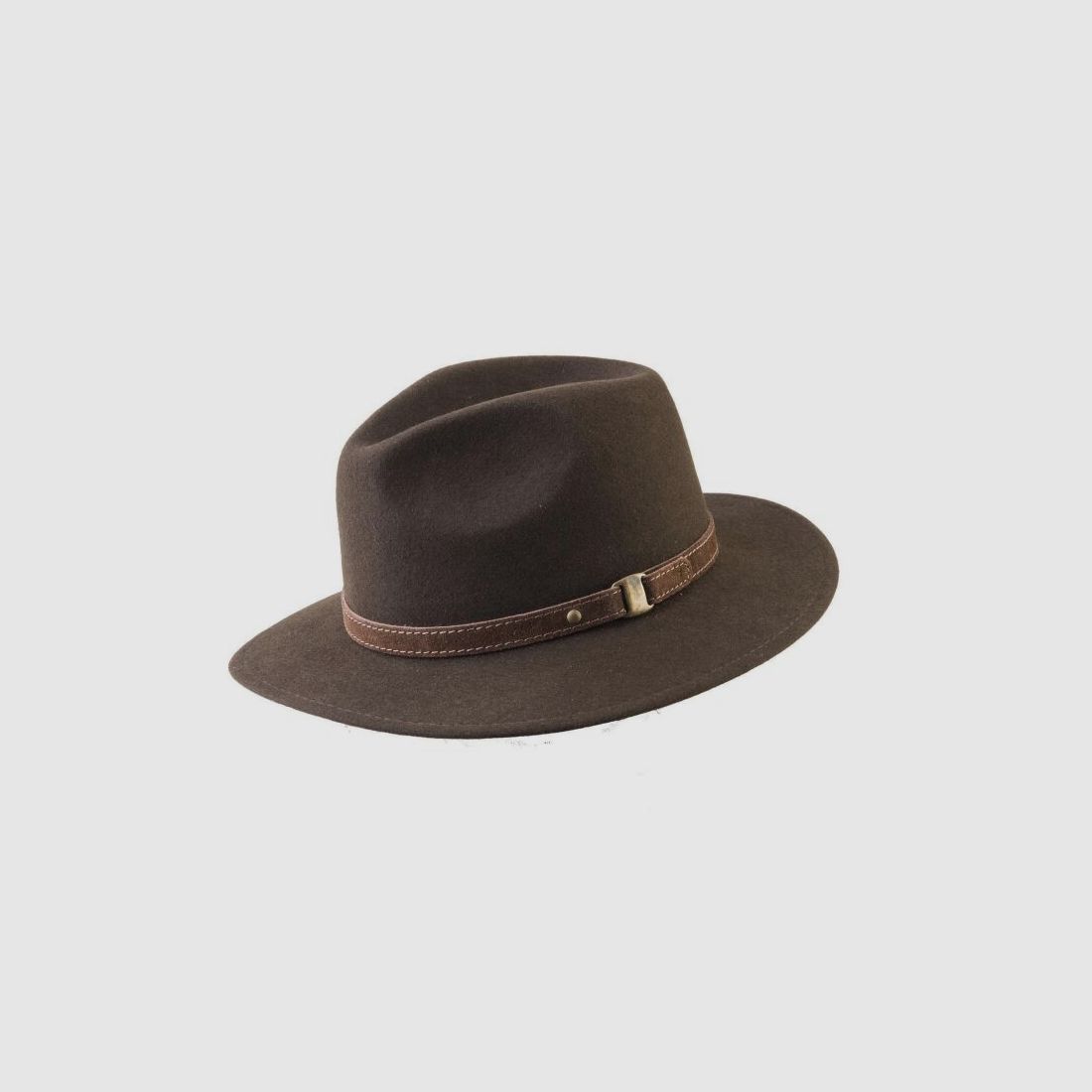 Lodenhut Jagdhut Classic mit Schnalle braun