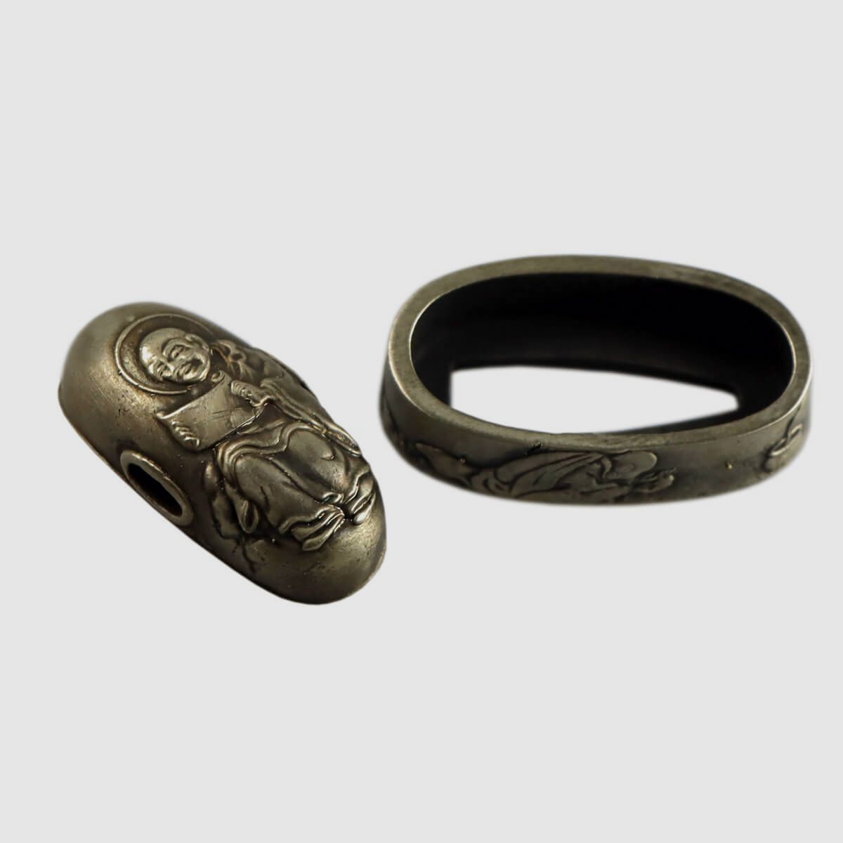 Zestaw Fuchigashira Souryo Japonia Fuchi i Kashira