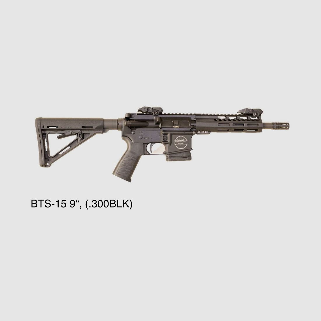 AR15 o sistema di cambio AR nei calibri .223Rem, 9mm Luger, .300 AAC Blackout, .450 Bushmaster, 6,5 Grendel di BTS Bavarian Tactical Systems