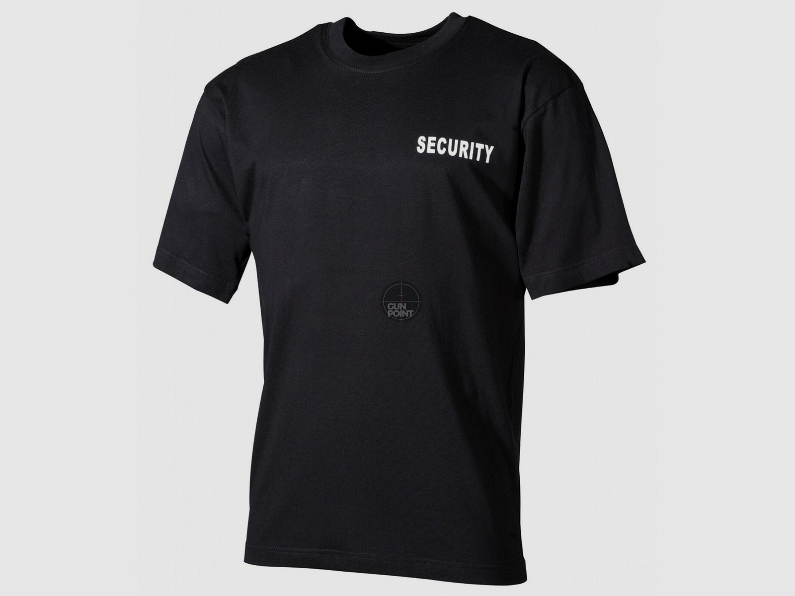 T-Shirt, schwarz,Security, bedruckt - Gre: L