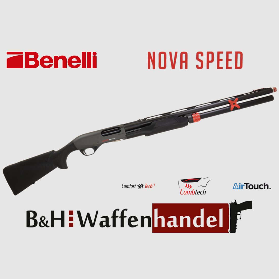 Neu, auf Lager: Benelli Nova Speed Vorderschaft Repetierflinte Rep. Flinte Pumpe Sport / IPSC  Finanzierung möglich!