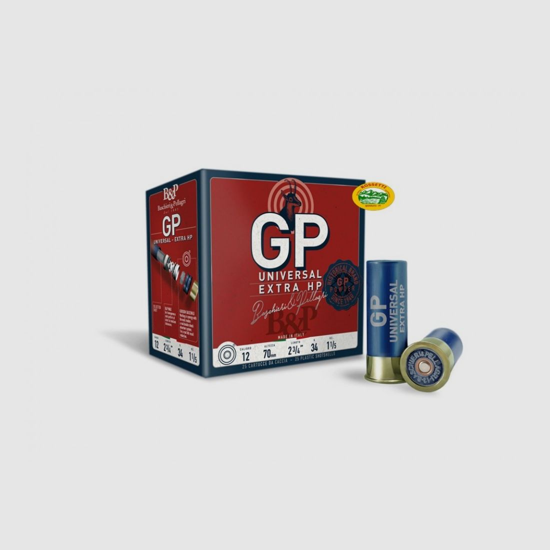 BASCHIERI & P. Patronen GP Universal Extra HP Kal.12 gr.34 pb.7,5