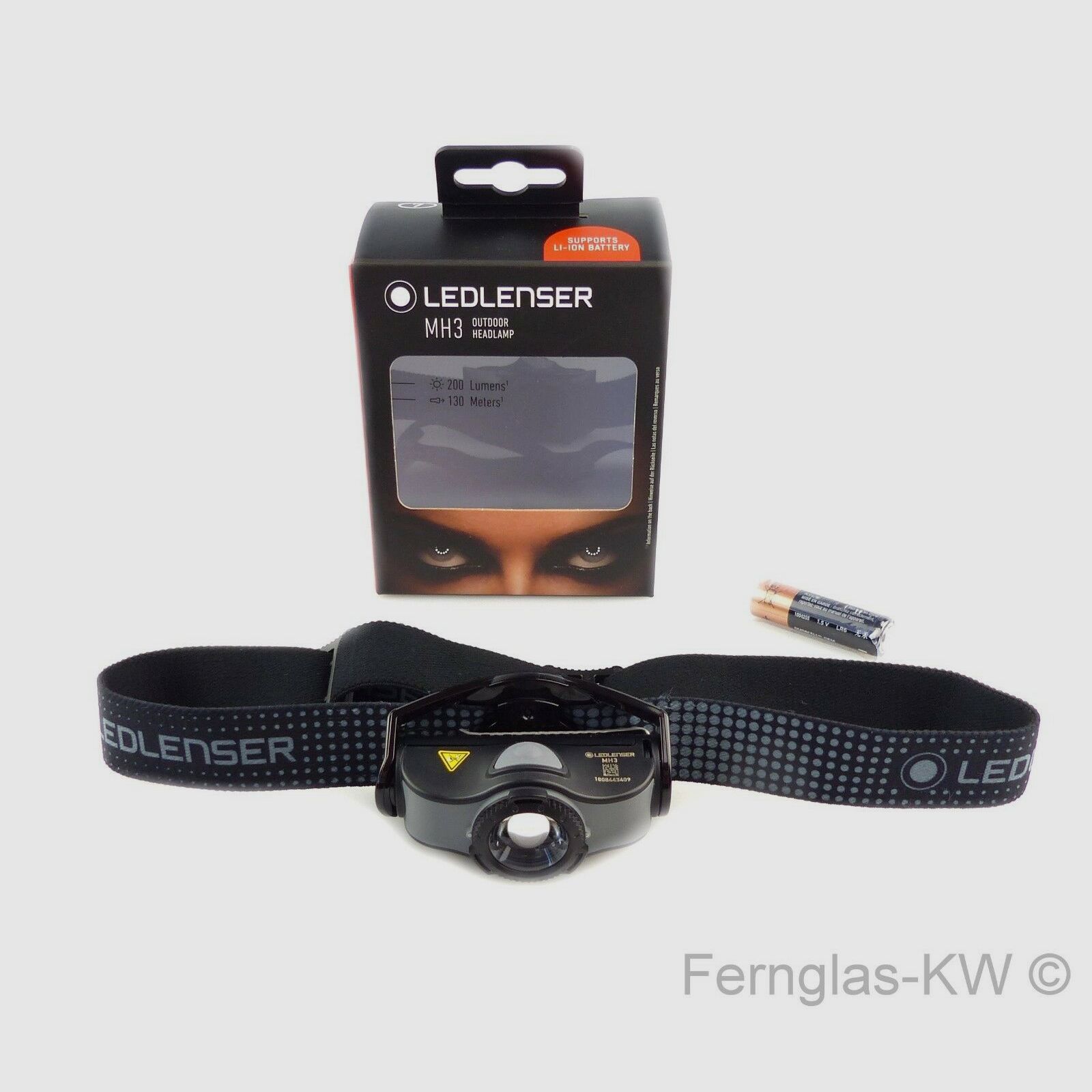 Ledlenser 501597 LED Kopflampe Stirnlampe MH3 Grau Schwarz Leuchtkraft 200 Lumen