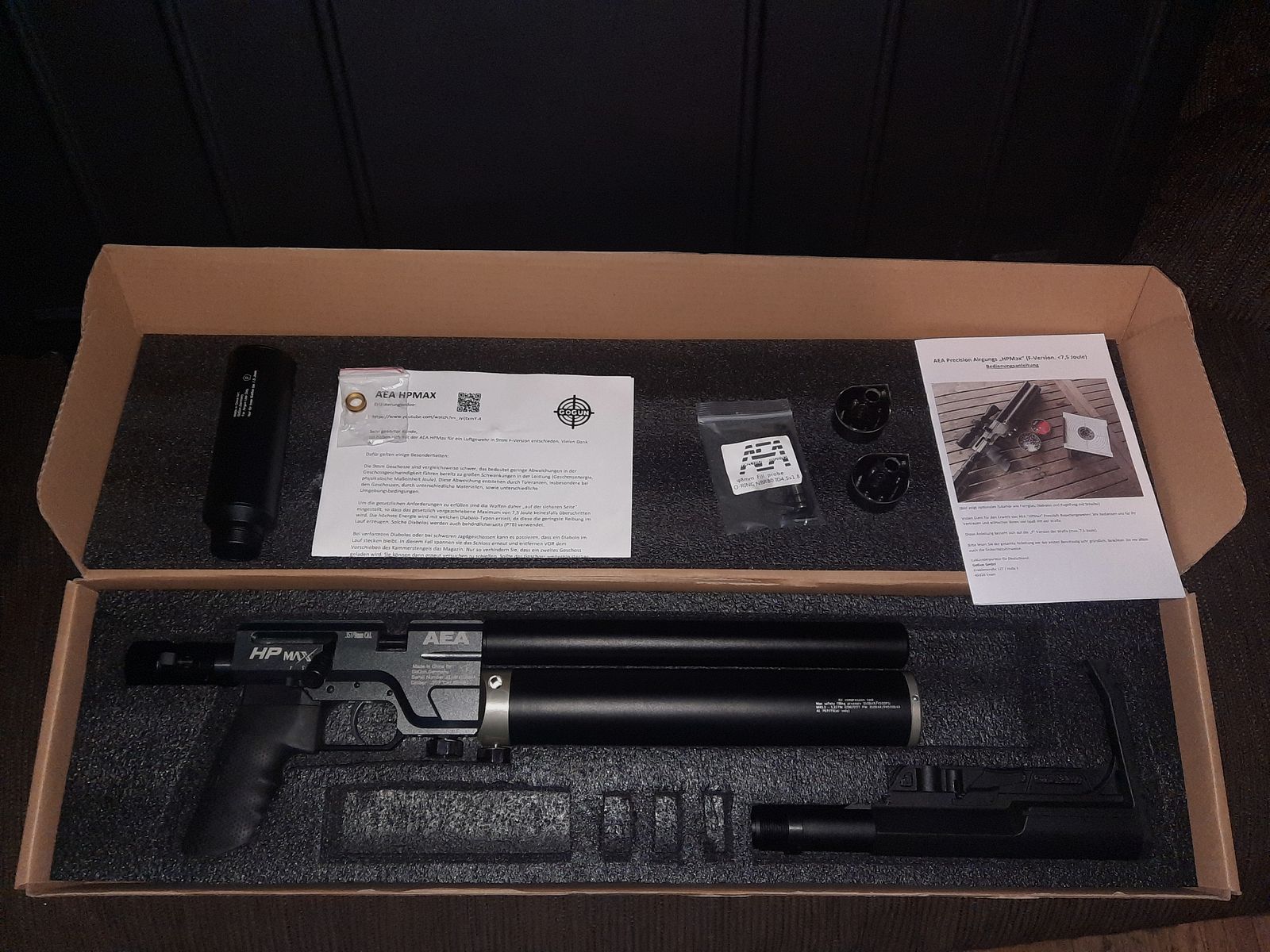 AEA HP Max MK1 + Schalldämpfer