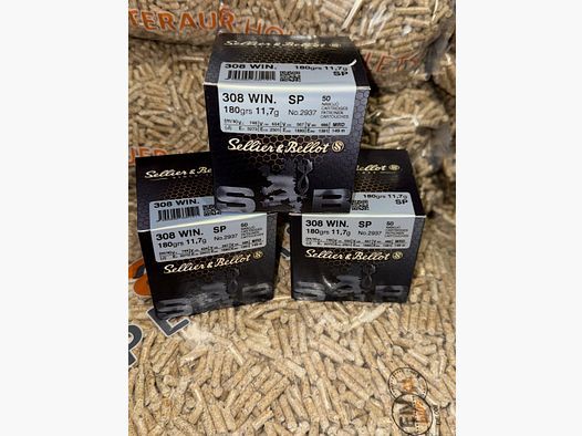 Sellier & Bellot .308 Win. Teilmantel 11,7g/180grs- 150 Schuß