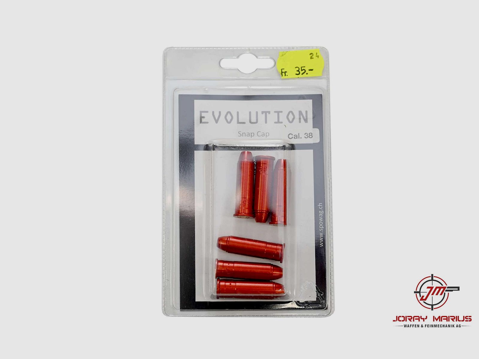 Evolution Snap Caps .38 Special, 6 pcs.