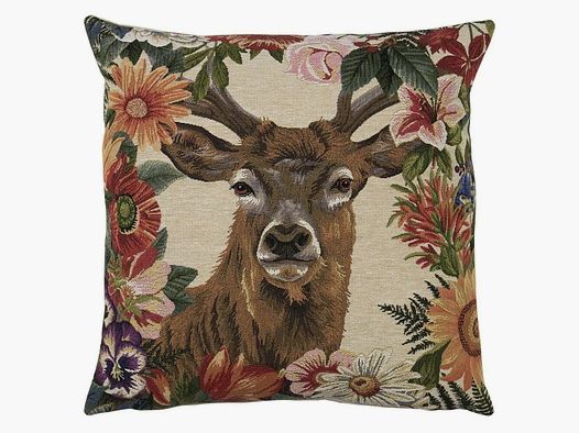 LivingActive Goblin Cushion Flower Red Deer