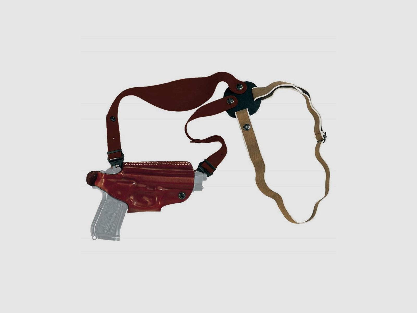 Mehrzweck-Schulterholster/Gürtelholster "Miami" Sig Sauer P220/226, CZ 75 SP01, S&W M&amp;P-Schwarz-Linkshänder