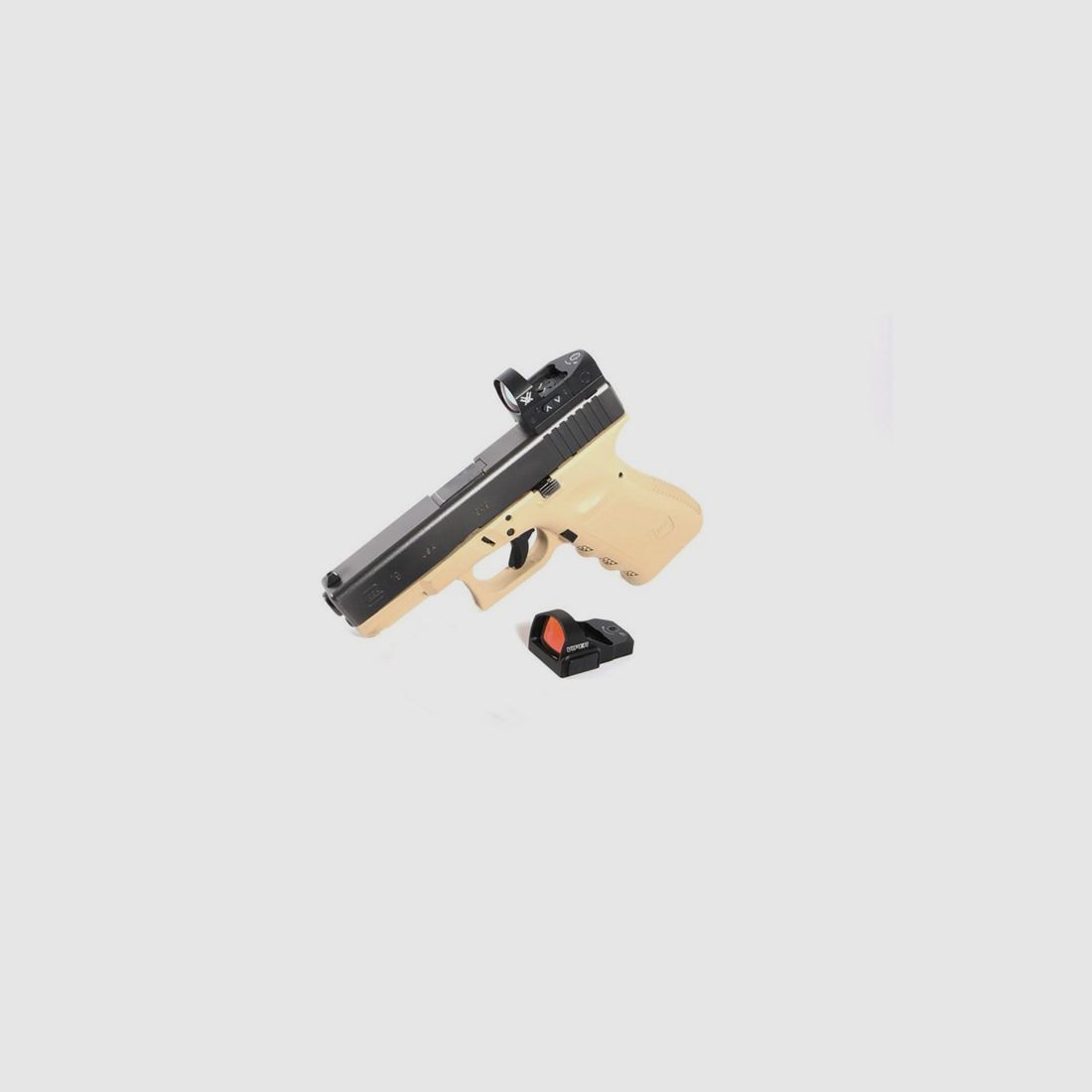 EGW BURRIS DOCTER RODE DOT EGW MONTAGE VOOR VORTEX VIPER/VENOM GESCHIKT VOOR GLOCK ZWART, afbeelding 2 van 2